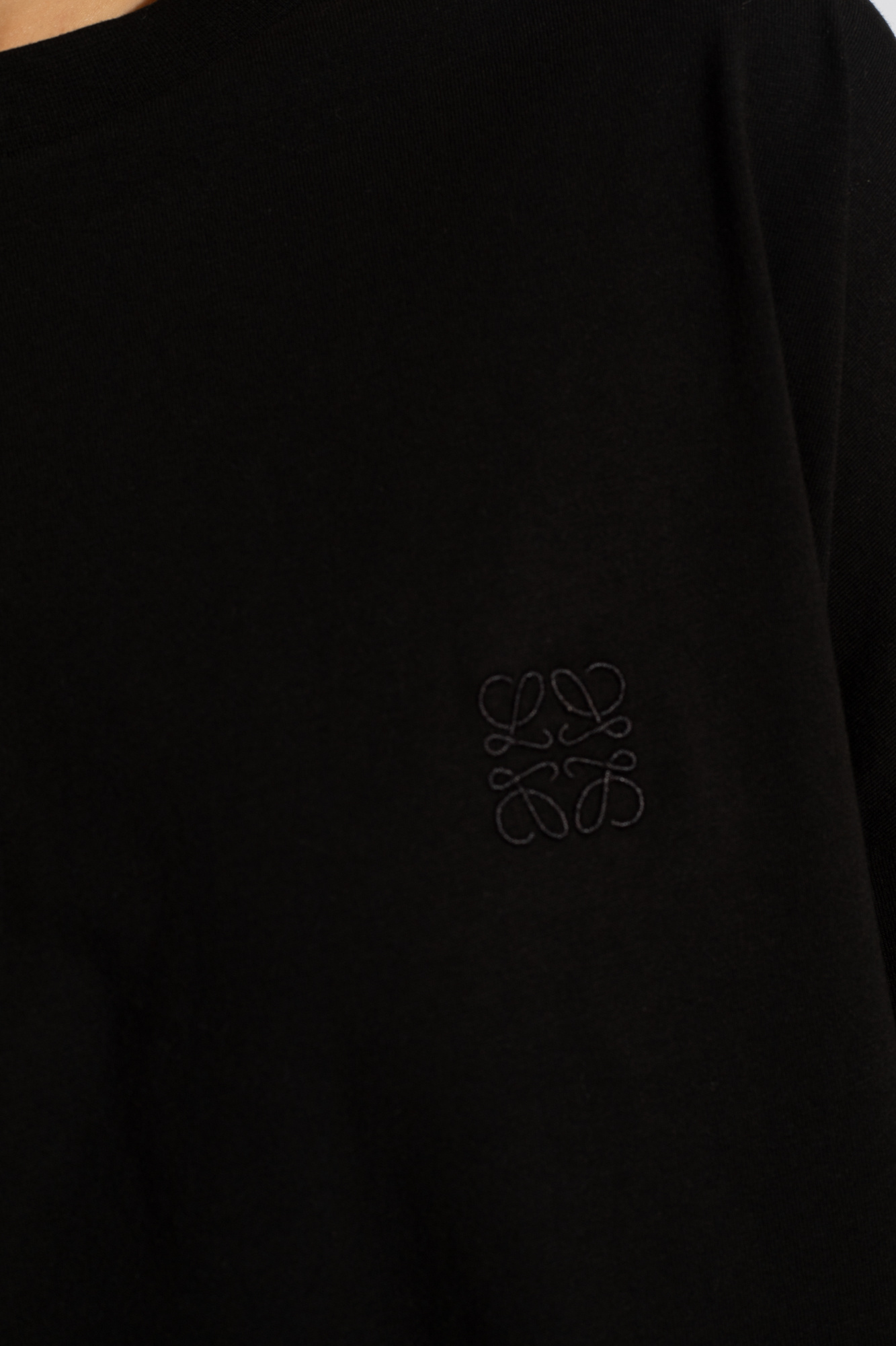LOEWE ロゴ刺繍 Tシャツ ホワイト - メルカリ
